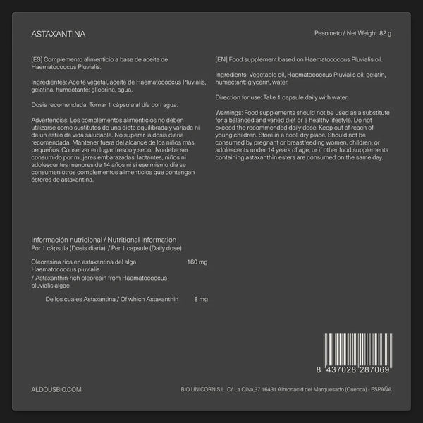 Astaxantina Pura Vitalidad